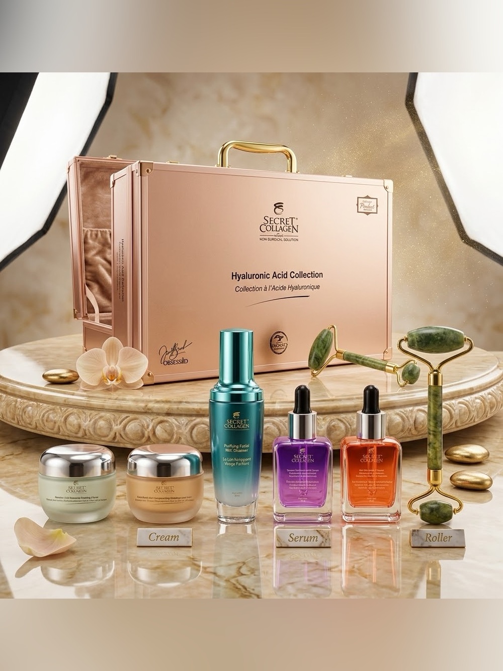 Secret Collagen Hyaluronic Acid Anti-Aging Skincare Collection ~ Retail $6000